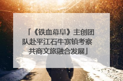 《铁血幕阜》主创团队赴平江石牛寨镇考察 共商文旅融合发展