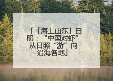 「海上山东」日照：“中国对虾” 从日照“游”向沿海各地