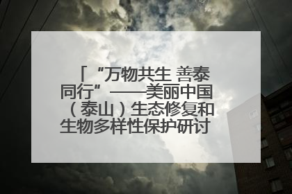 “万物共生 善泰同行”——美丽中国（泰山）生态修复和生物多样性保护研讨会成功举办