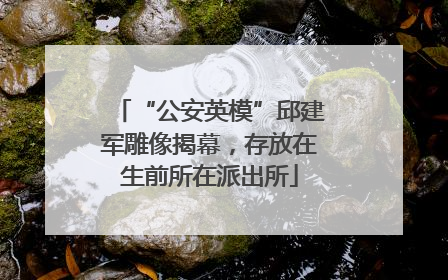 “公安英模”邱建军雕像揭幕，存放在生前所在派出所