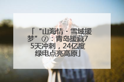 “山海情・雪域援梦”⑦：青岛援藏75天冲刺，24亿度绿电点亮高原