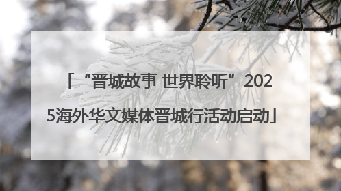 “晋城故事 世界聆听”2025海外华文媒体晋城行活动启动