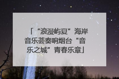 “浪漫屿夏”海岸音乐荟奏响烟台“音乐之城”青春乐章