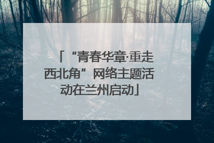 “青春华章·重走西北角”网络主题活动在兰州启动