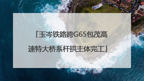 玉岑铁路跨G65包茂高速特大桥系杆拱主体完工