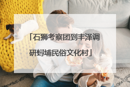 石狮考察团到丰泽调研蟳埔民俗文化村