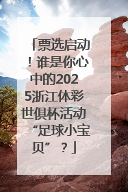 票选启动！谁是你心中的2025浙江体彩世俱杯活动“足球小宝贝”？