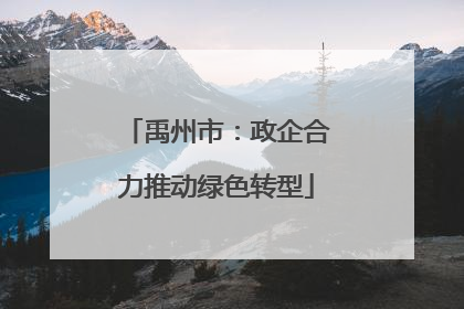 禹州市：政企合力推动绿色转型