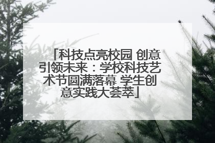 科技点亮校园 创意引领未来：学校科技艺术节圆满落幕 学生创意实践大荟萃