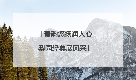 秦韵悠扬润人心 梨园经典展风采