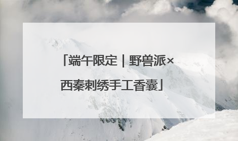 端午限定｜野兽派×西秦刺绣手工香囊