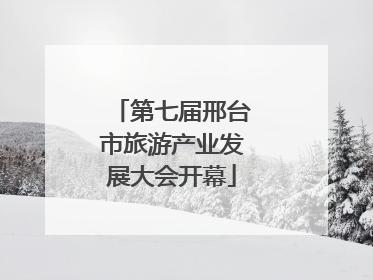 第七届邢台市旅游产业发展大会开幕