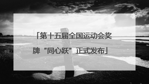 第十五届全国运动会奖牌“同心跃”正式发布