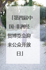 第四届中国-非洲经贸博览会迎来公众开放日