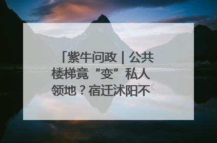 紫牛问政｜公共楼梯竟“变”私人领地？宿迁沭阳不动产登记引质疑