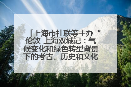 上海市社联等主办“伦敦-上海双城记：气候变化和绿色转型背景下的考古、历史和文化遗产”学术对话
