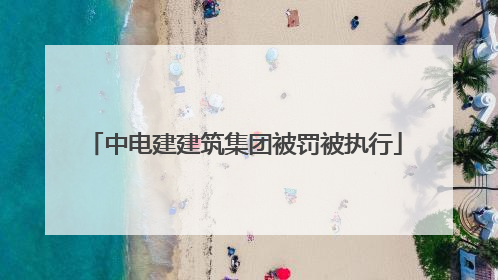 中电建建筑集团被罚被执行