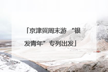 京津冀周末游 “银发青年”专列出发