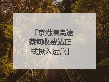 京港澳高速蔡甸收费站正式投入运营