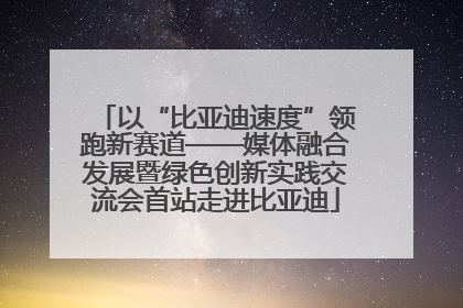 以“比亚迪速度”领跑新赛道——媒体融合发展暨绿色创新实践交流会首站走进比亚迪