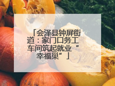 会泽县钟屏街道：家门口务工车间筑起就业“幸福巢”