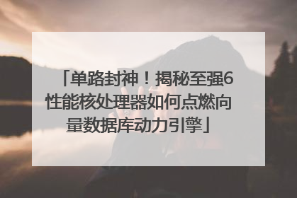 单路封神！揭秘至强6性能核处理器如何点燃向量数据库动力引擎