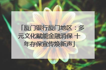 厦门银行厦门地区：多元文化赋能金融消保 十年存保宣传焕新声