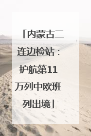 内蒙古二连边检站：护航第11万列中欧班列出境