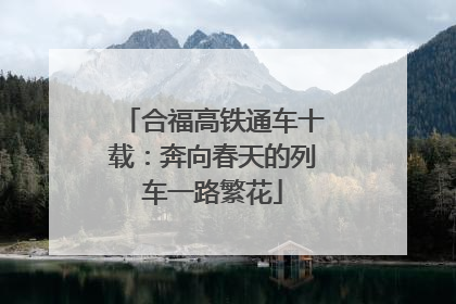 合福高铁通车十载：奔向春天的列车一路繁花