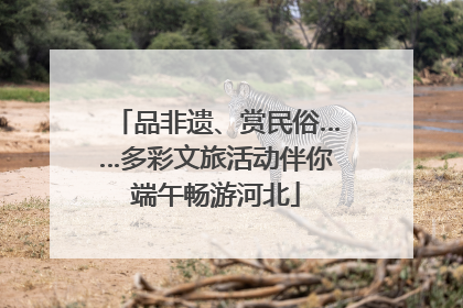 品非遗、赏民俗……多彩文旅活动伴你端午畅游河北