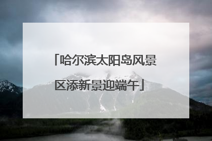 哈尔滨太阳岛风景区添新景迎端午