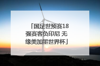 国足世预赛18强赛客负印尼 无缘美加墨世界杯