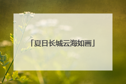 夏日长城云海如画