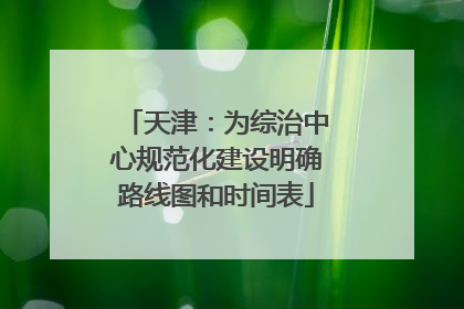 天津：为综治中心规范化建设明确路线图和时间表