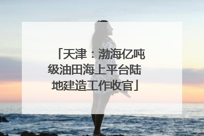 天津：渤海亿吨级油田海上平台陆地建造工作收官