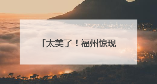 太美了！福州惊现“萤火虫海”！