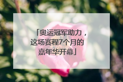 奥运冠军助力，这场赛程7个月的嘉年华开幕