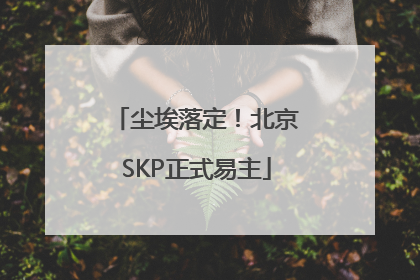 尘埃落定！北京SKP正式易主