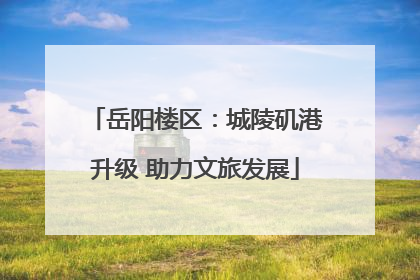 岳阳楼区：城陵矶港升级 助力文旅发展