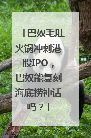 巴奴毛肚火锅冲刺港股IPO，巴奴能复刻海底捞神话吗？