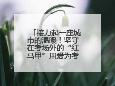 接力起一座城市的温暖！坚守在考场外的“红马甲”用爱为考生保驾护航