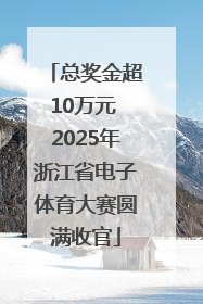 总奖金超10万元 2025年浙江省电子体育大赛圆满收官