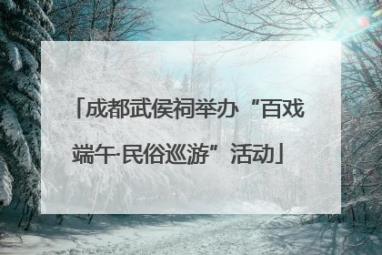 成都武侯祠举办“百戏端午·民俗巡游”活动