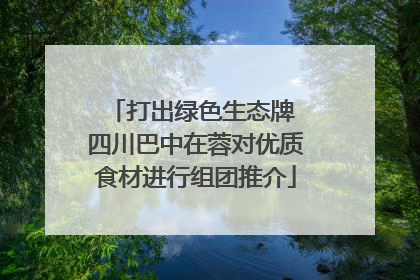 打出绿色生态牌 四川巴中在蓉对优质食材进行组团推介