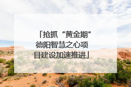 抢抓“黄金期” 德阳智慧之心项目建设加速推进