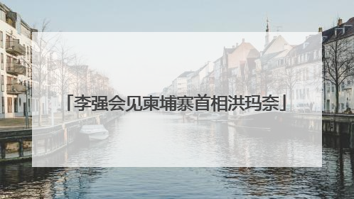 李强会见柬埔寨首相洪玛奈