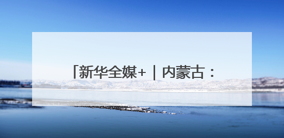 新华全媒+｜内蒙古：沙海之中建“蓝海”