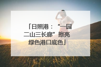日照港：“一园二山三长廊”擦亮绿色港口底色