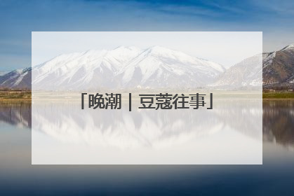晚潮｜豆蔻往事