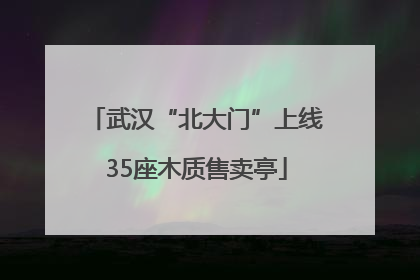 武汉“北大门”上线35座木质售卖亭